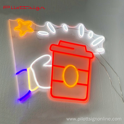 Factory supply square Decoration Outdoor LED Neon sign